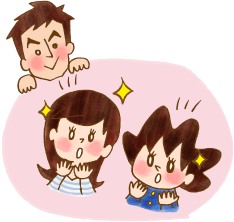 心がガラリと変わって表情もパッと明るくなった親子