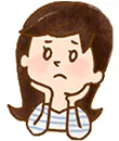 イラスト:困り顔のお母さん