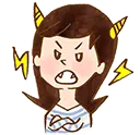 イラっとするお母さんのイラスト
