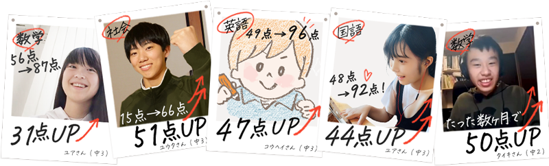 成績アップした生徒さんの画像