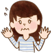悩むお母さんのイラスト